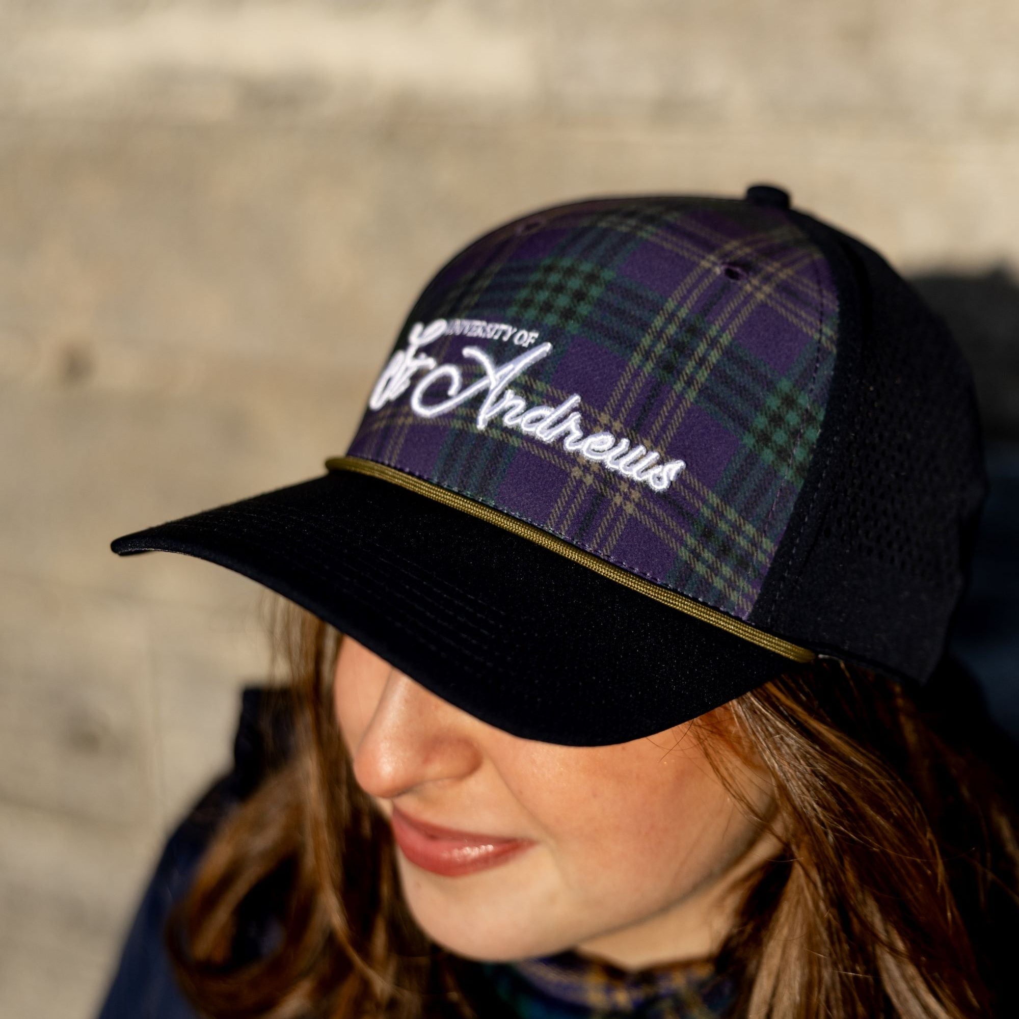 Tartan front cap