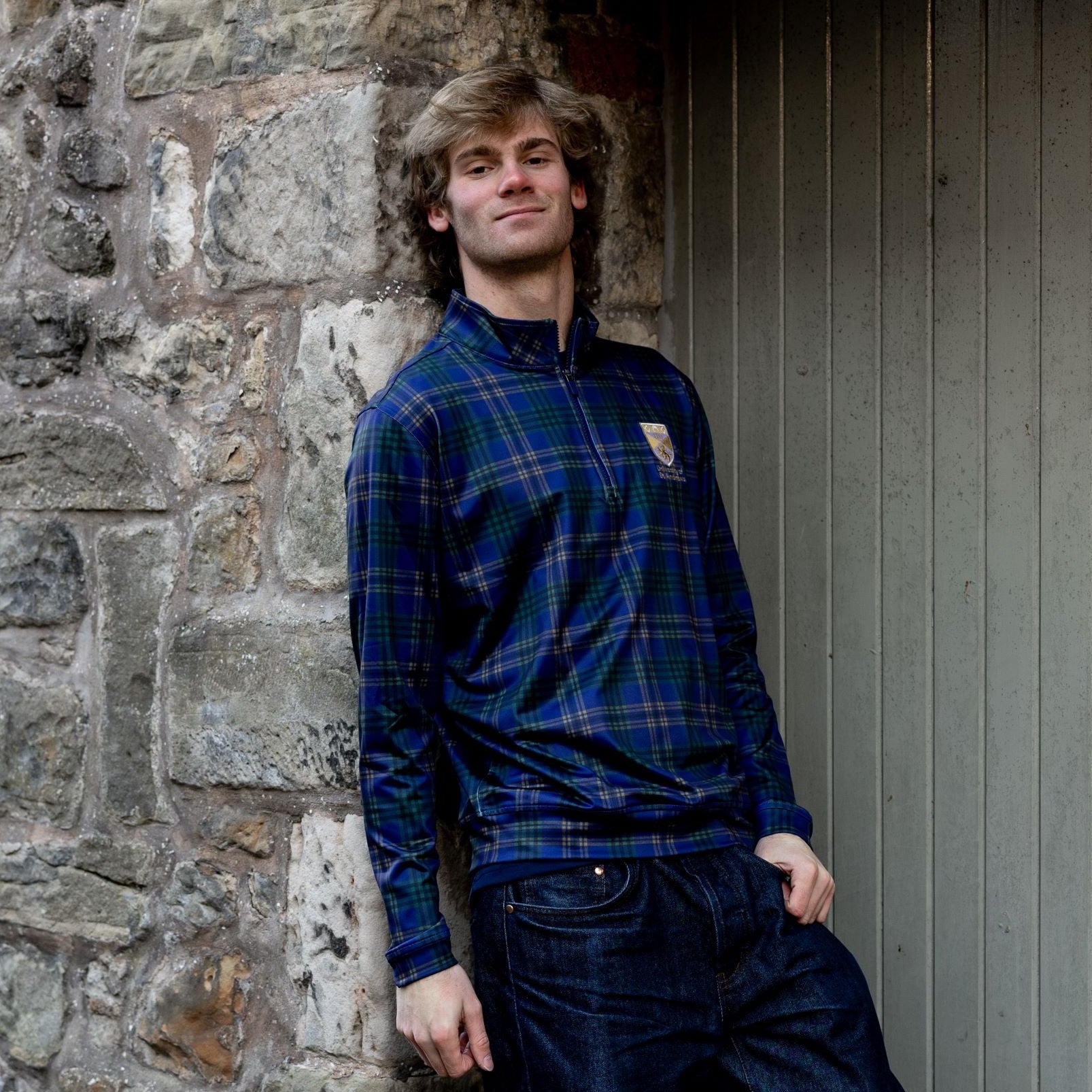 Tartan 1/4 zip
