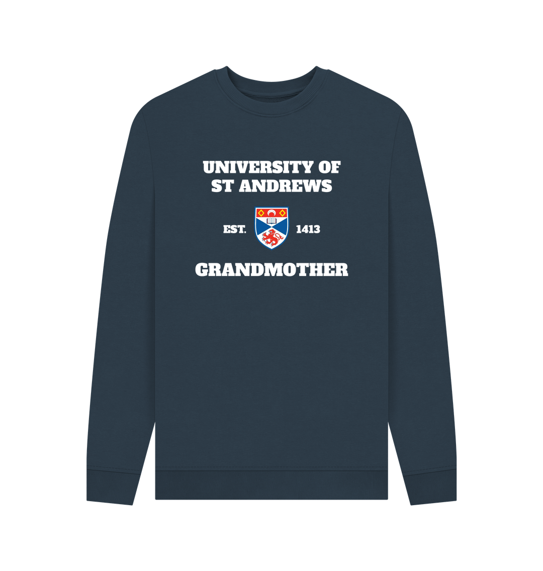 Navy Blue Printed Sweater