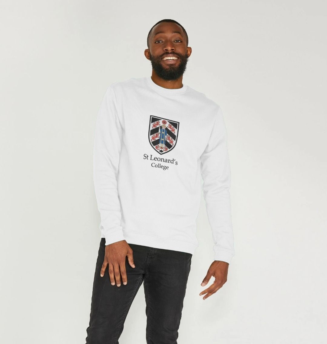 White St Leonard's College Large Crest Sweatshirt